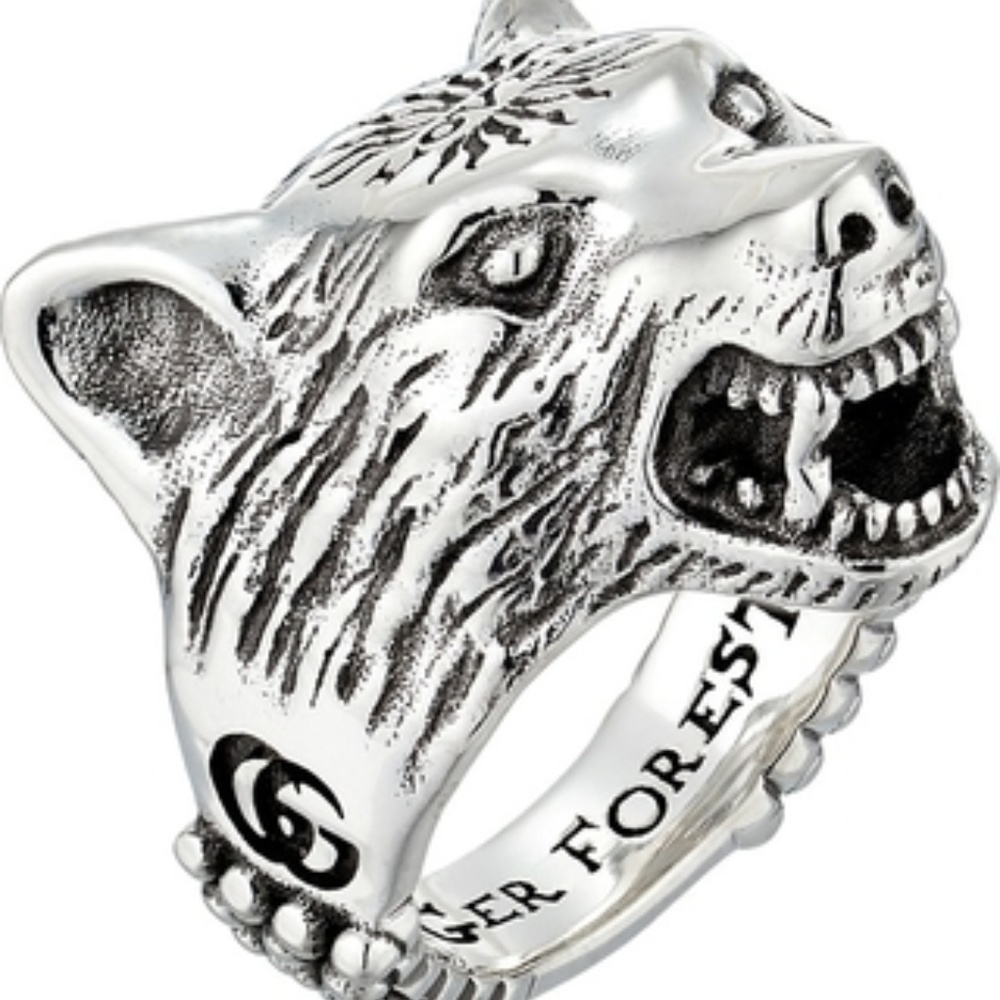 Gucci Sterling Silver Anger Forest Ring